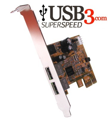 U3-PCE USB 3.0 Super High Speed 2-Port PCI Express Card image