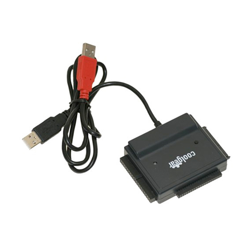 sammensværgelse Site line fortryde USB 2.0 to IDE / SATA Adapter, Works with 2.5/3.5/5.25 HDD - Coolgear