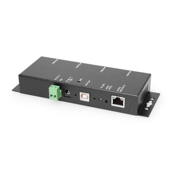 4 Port USB 2.0 Over IP Network Device Sharing Hub w/ Screw-Locking ...