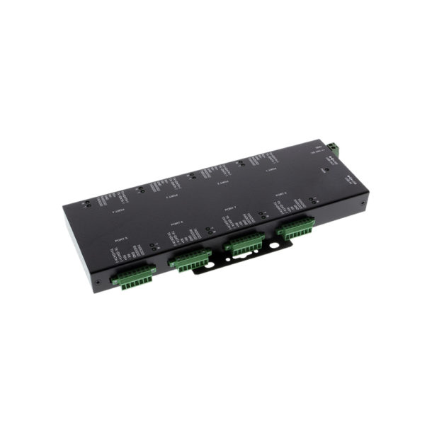 8-Port Terminal Block RS232/422/485 to USB Adp - ISO/Surge Protection ...