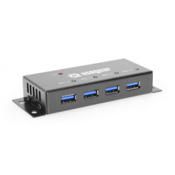 4 Port USB 3.2 Gen 1 Hub w/ Screw-Locking Ports & Status LEDs - Coolgear