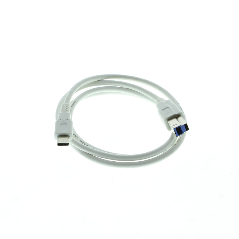 Usb 3 1 Type C To B Male Gen1 3ft White Cable Coolgear