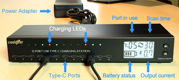 usb12ccs 12port charging station diagram