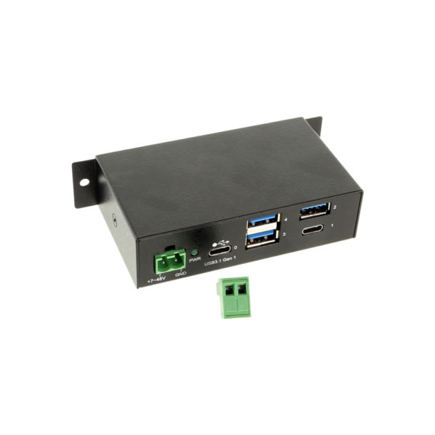 4 Port USB 3.2 Gen 1 Type-C Hub w/ ESD Surge Protection & Type-C ...