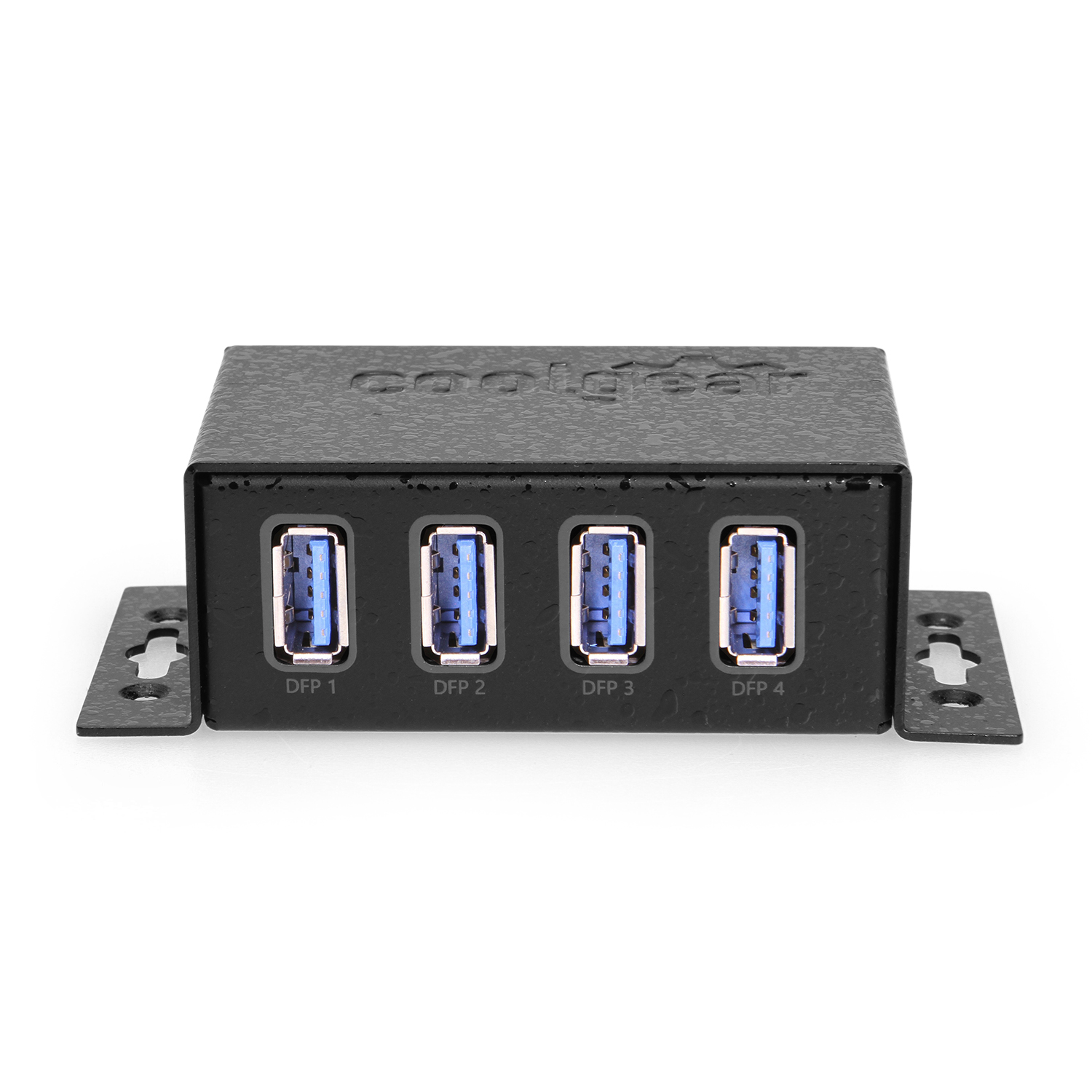 16 Port USB 3.2 Gen 1 Rack Mount Hub w/Surge Protection and DIN Rail