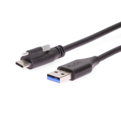 1.5ft (0.5m) USB 3.2 Gen 1 Single Screw Lock Type-A to C Cable 5GB Data 3A Power