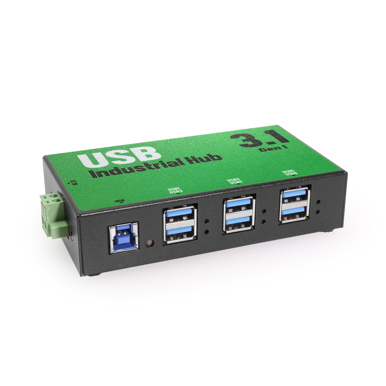 6 USB 3.2 Gen 1 Hub w/ Current Protection & Status LEDs - Coolgear