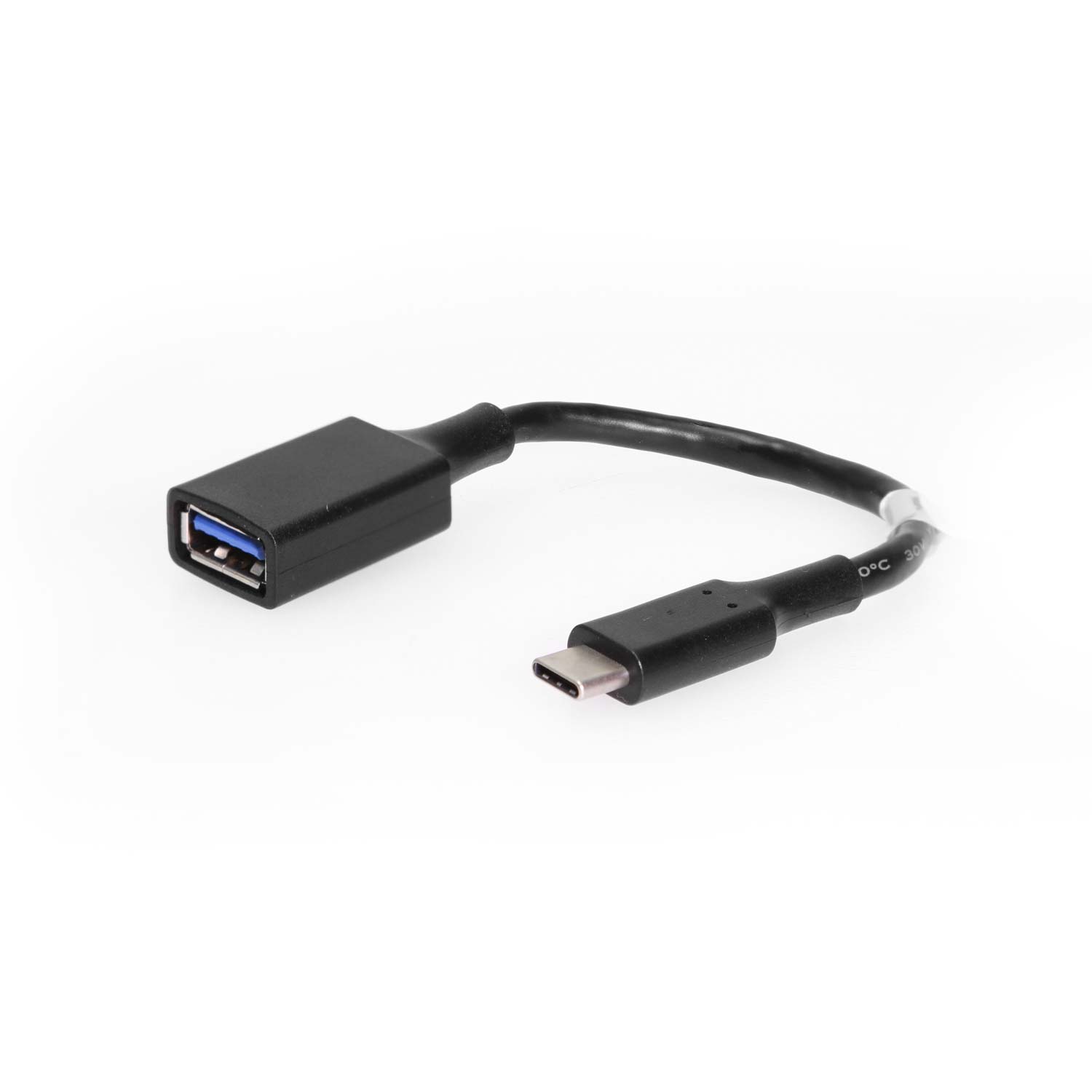 Coolgear USB 3.2 Gen 1 Type-C Male to Type-A Female Adapter Cable 6in.