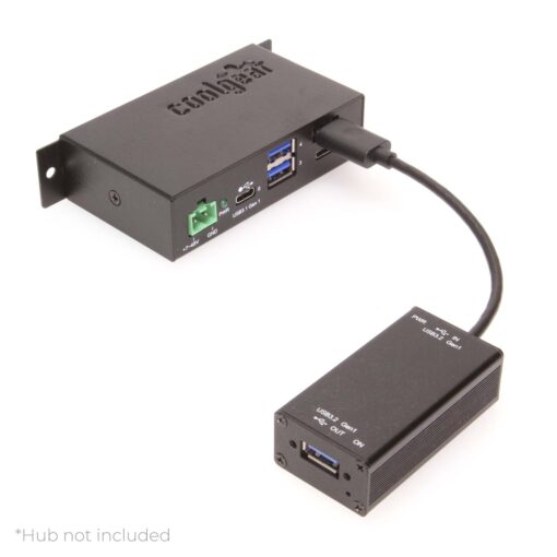 Single Port Managed USB 3.2 Gen 1 Adapter w/ ESD Surge Protection and Software On/Off Control