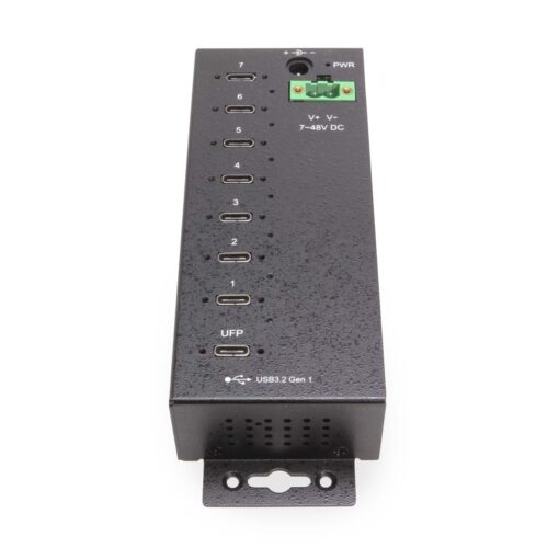 7 Port Managed USB-C 3.2 Gen 2 Hub w/ 15KV ESD Surge Protection