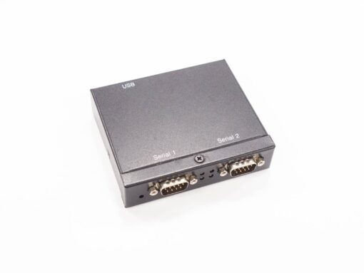 2-Port USB 2.0 to RS-232 DB-9 Industrial Serial Adapter w/ 25kV ESD & 2kV Optical Isolation Protection