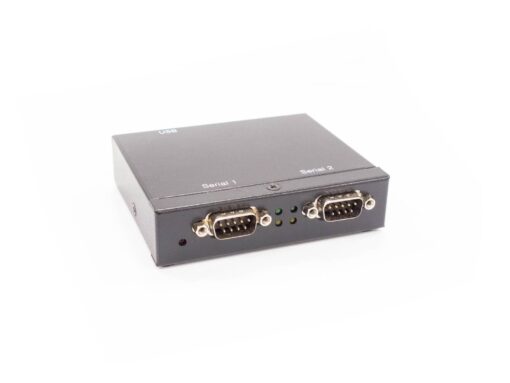 2-Port USB 2.0 to RS-232 DB-9 Industrial Serial Adapter w/ 25kV ESD & 2kV Optical Isolation Protection