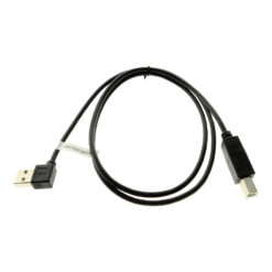 3ft. Right to Straight A to B 28/28AWG Black Cable USB 2.0