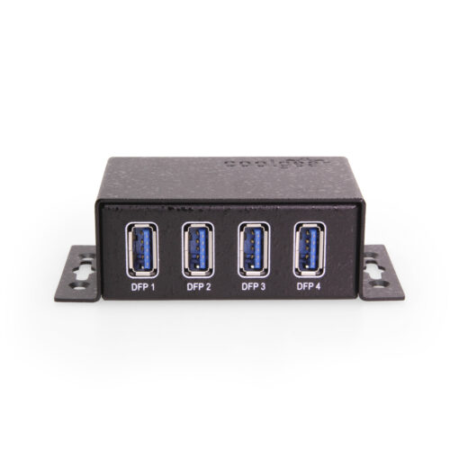 4 Port USB 3.2 Gen 2 Mini Powered Hub w/ ESD Surge Protection & Power Adapter